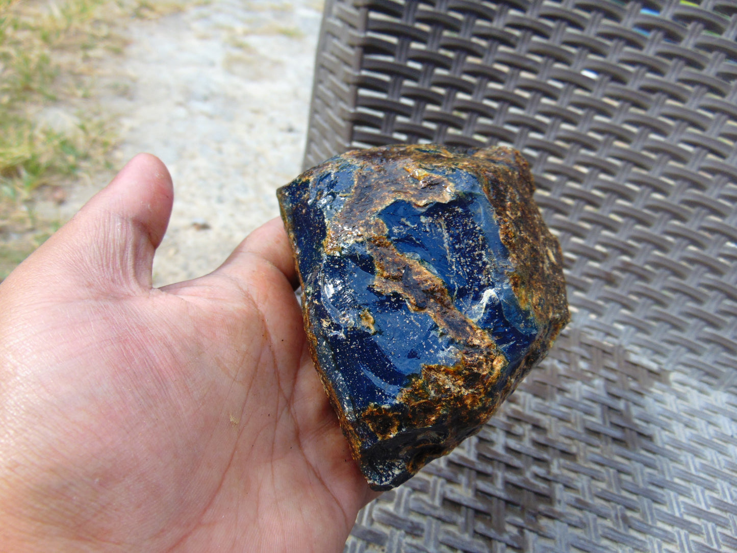 297 gram rough raw Sumatra Blue Amber for Healing RB202