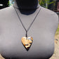 8 gr Heart Pendant Indonesian white Amber for Healing PB175