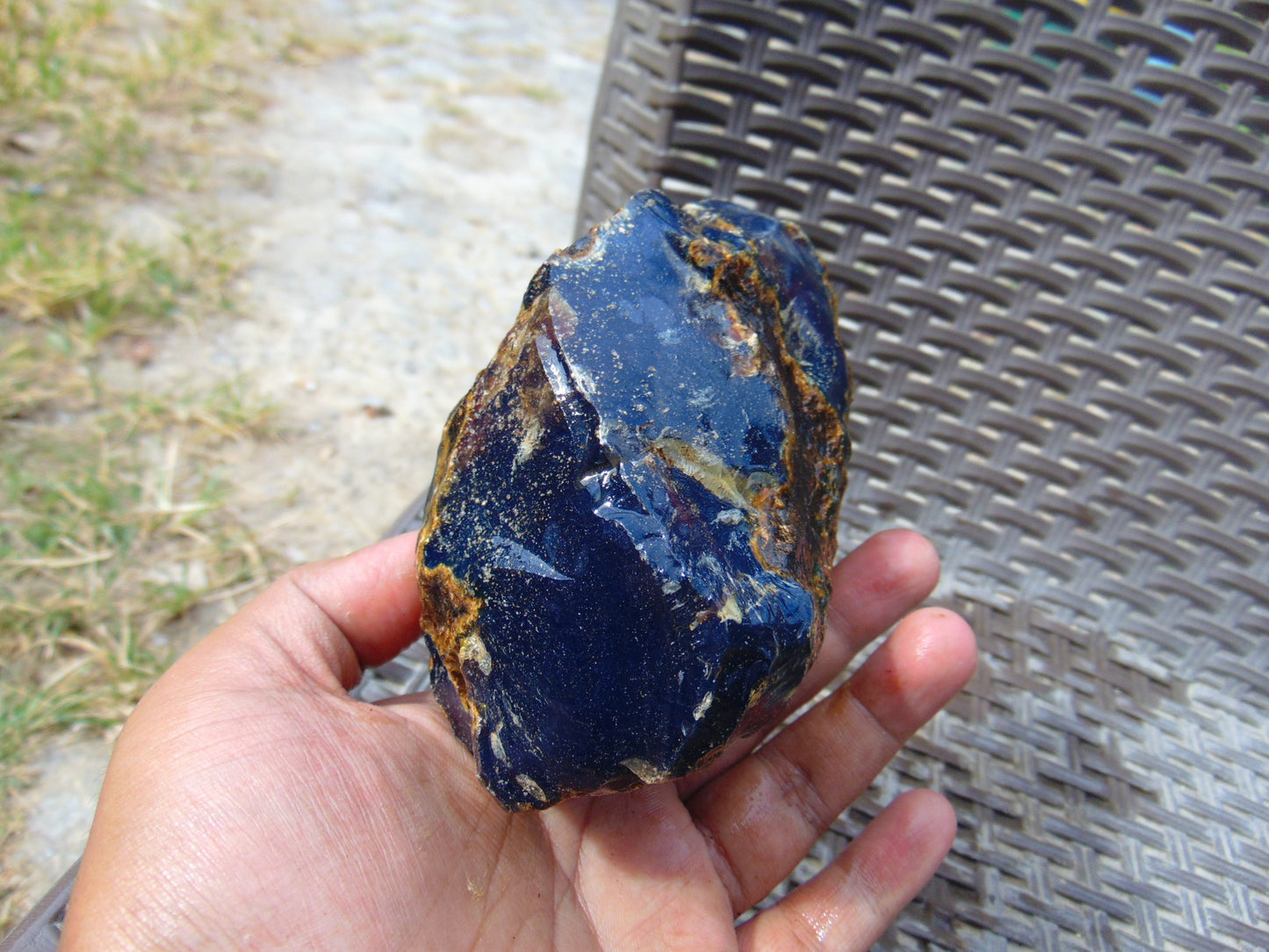 297 gram rough raw Sumatra Blue Amber for Healing RB202