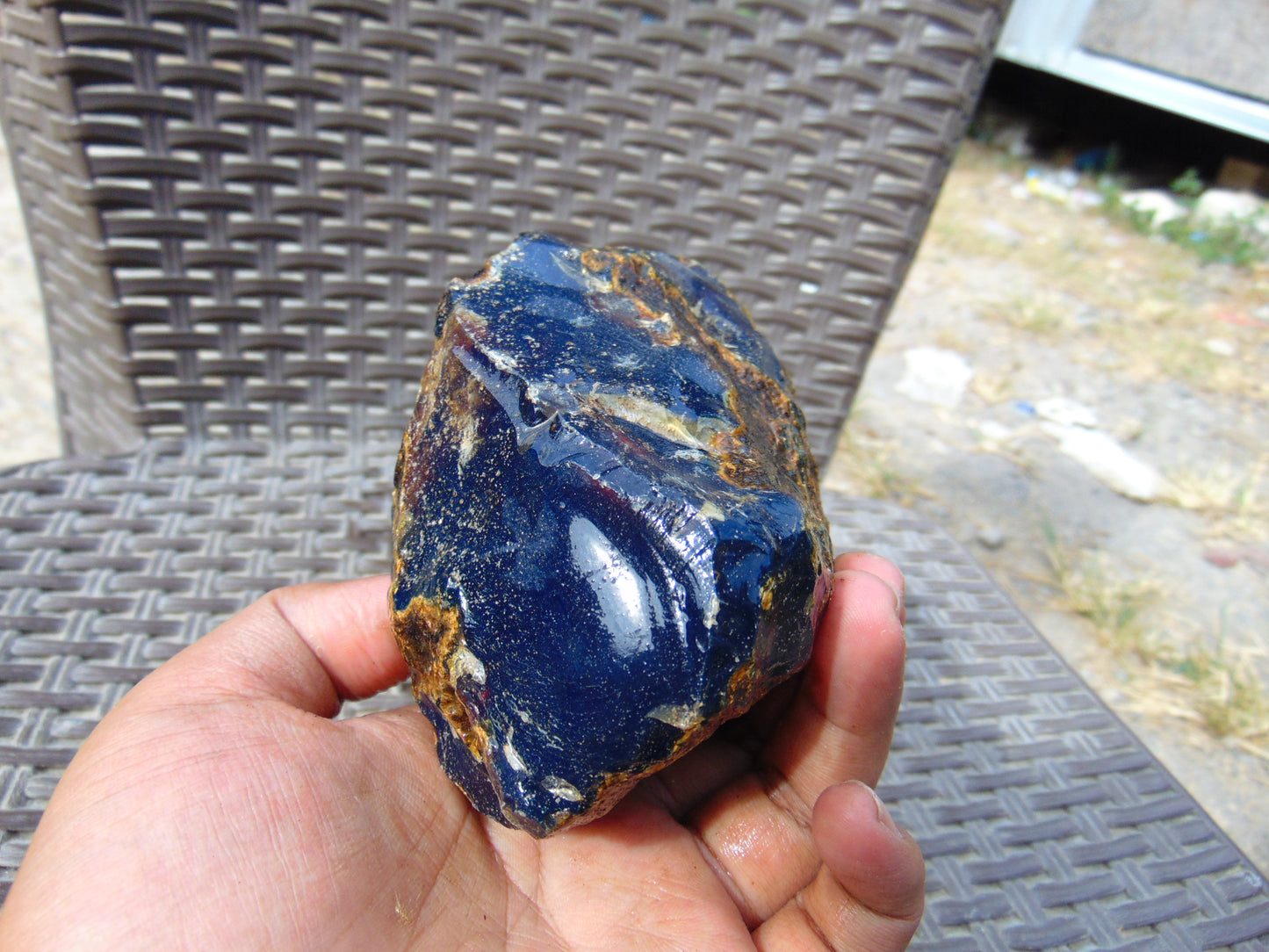 297 gram rough raw Sumatra Blue Amber for Healing RB202