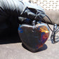 20 gr Heart Pendant Indonesian Black Blue Amber for Healing PDY733