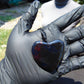 20 gr Heart Pendant Indonesian Black Blue Amber for Healing PDY733