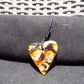 7 gr Heart Pendant Indonesian white Amber for Healing PB177