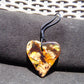 7 gr Heart Pendant Indonesian white Amber for Healing PB177