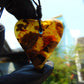 7 gr Heart Pendant Indonesian white Amber for Healing PB177