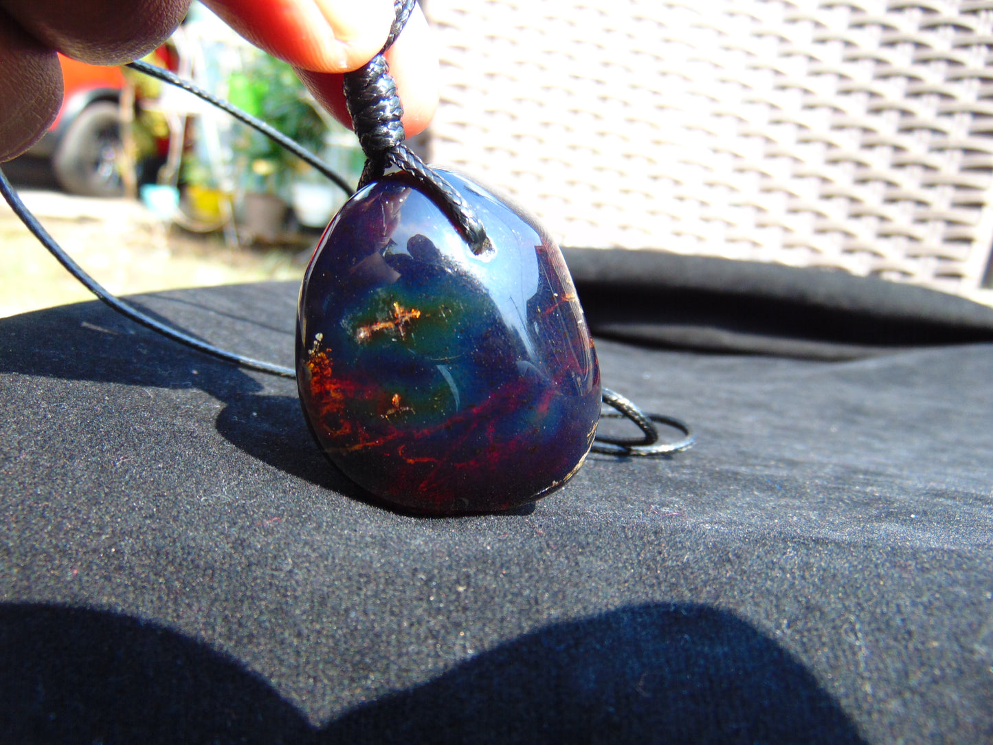 27 gram Pendant Indonesian Blue Amber for Healing 26A391