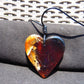 24 gr Heart Pendant Indonesian Blue Amber for Healing PDY735