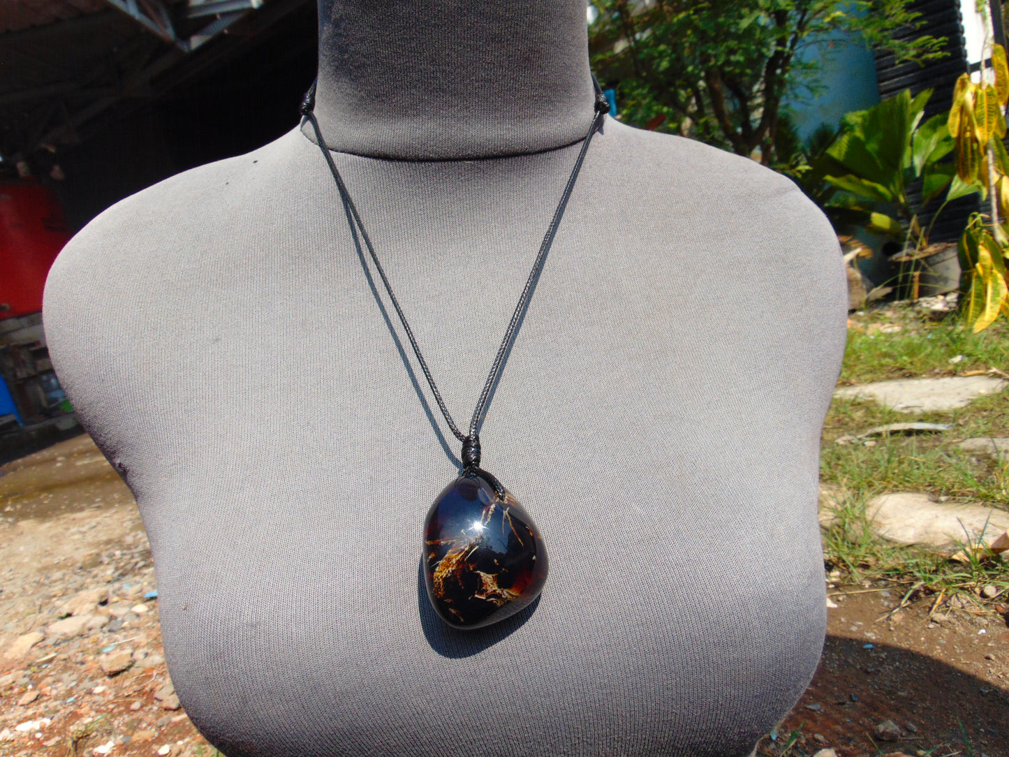27 gram Pendant Indonesian Blue Amber for Healing 26A391