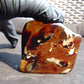 67 gram Slab  polished Indonesian Sumatra Yellow Blue Amber for Healing 25Y112