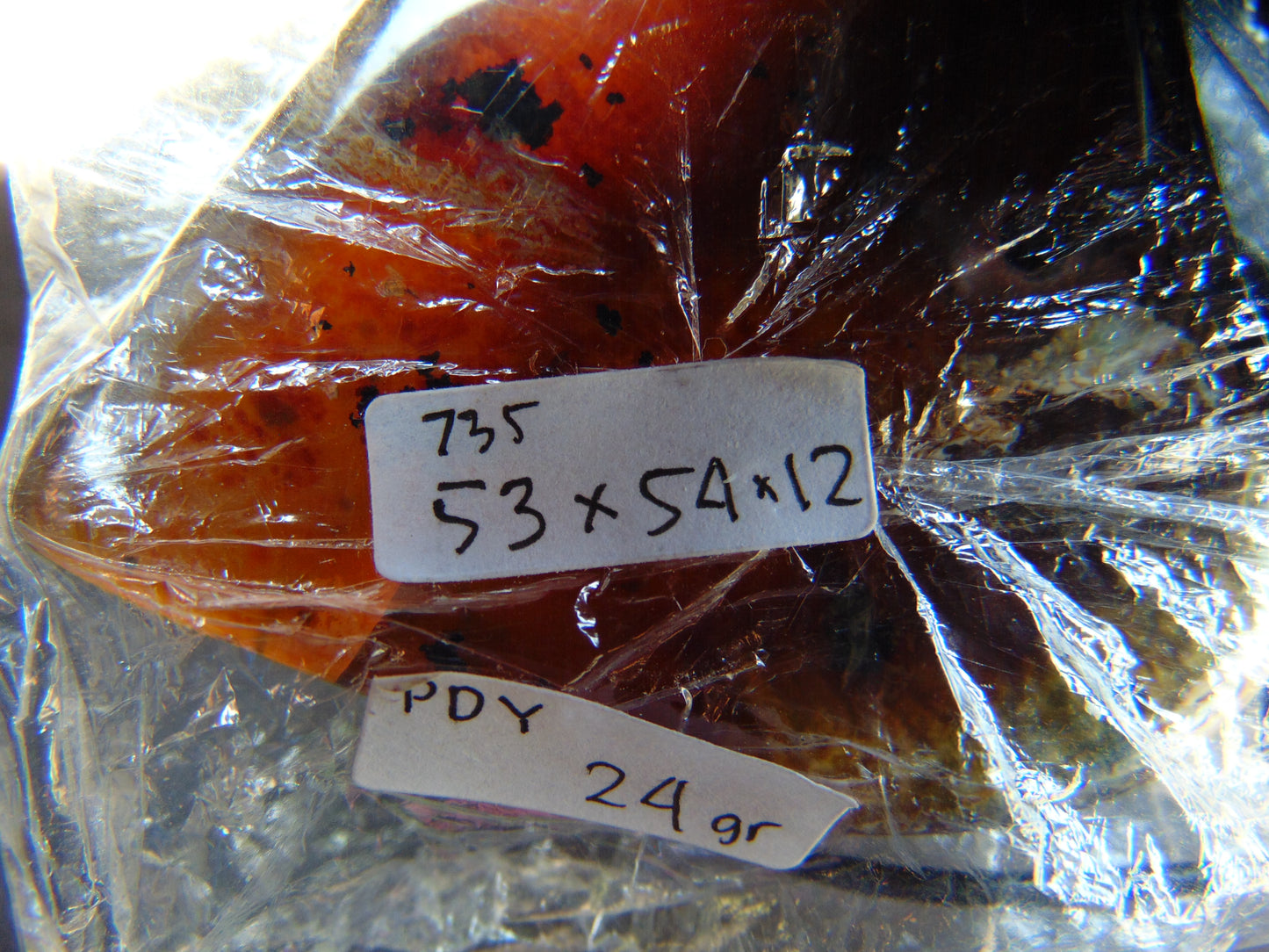 24 gr Heart Pendant Indonesian Blue Amber for Healing PDY735