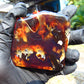 67 gram Slab  polished Indonesian Sumatra Yellow Blue Amber for Healing 25Y112