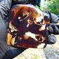 67 gram Slab  polished Indonesian Sumatra Yellow Blue Amber for Healing 25Y112