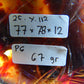 67 gram Slab  polished Indonesian Sumatra Yellow Blue Amber for Healing 25Y112