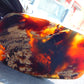 109 gram Slab Slim polished Indonesian White Red Amber for Healing 25A205