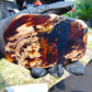 109 gram Slab Slim polished Indonesian White Red Amber for Healing 25A205