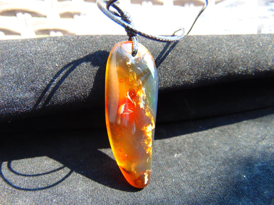 6 gram Pendant Indonesian Blue Amber for Healing 26Y257