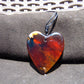 17 gr Heart Pendant Indonesian Blue Amber for Healing PDY713