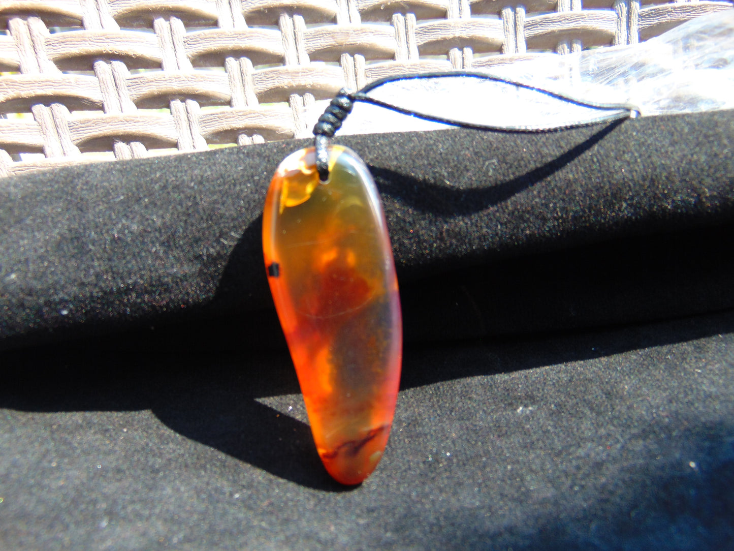 6 gram Pendant Indonesian Blue Amber for Healing 26Y257