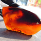 79 gram Slab Slim polished Indonesian Purple Blue Amber for Healing 25A196