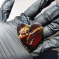 17 gr Heart Pendant Indonesian Blue Amber for Healing PDY713