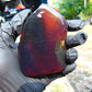 79 gram Slab Slim polished Indonesian Purple Blue Amber for Healing 25A196