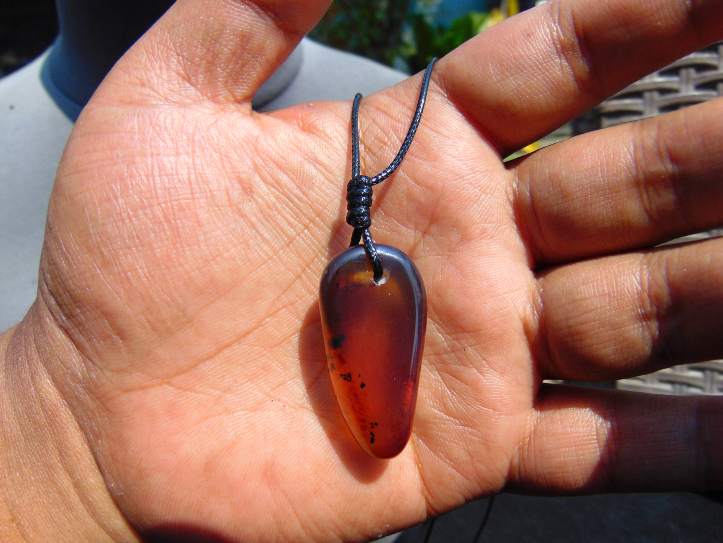 6 gram Pendant Indonesian Blue Amber for Healing 26Y230