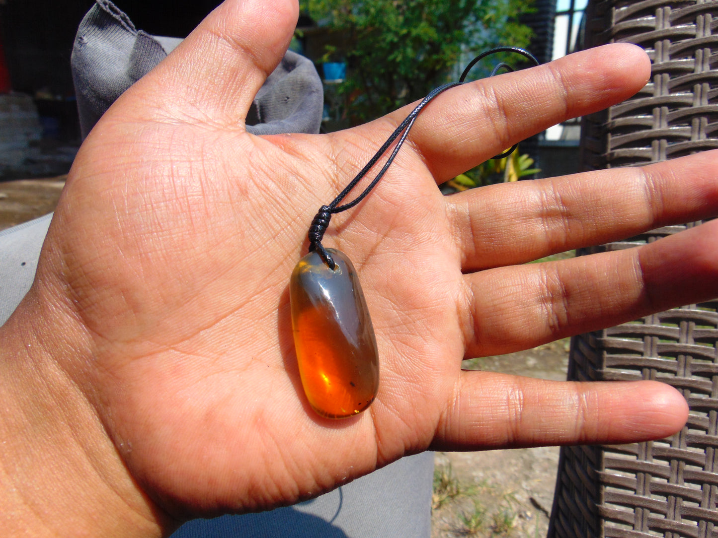 5 gram Pendant Indonesian AAAAA Green Amber for Healing 26Y225