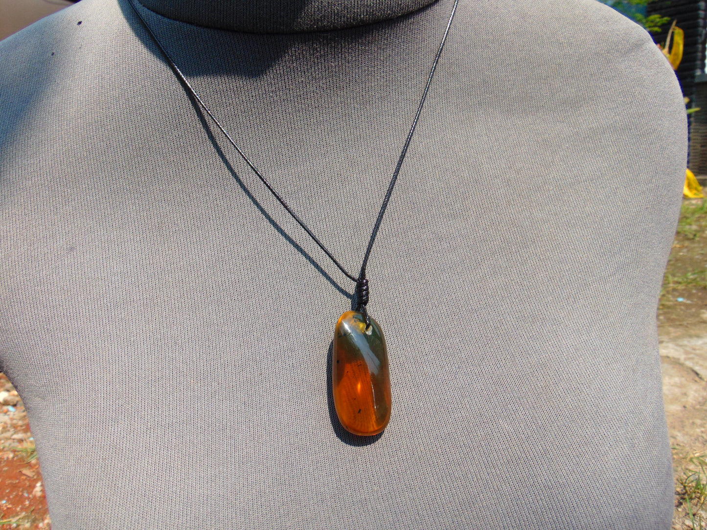 5 gram Pendant Indonesian AAAAA Green Amber for Healing 26Y225