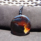 13 gr Chip Pendant Indonesian blue Amber for Healing AJ57