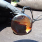 13 gr Chip Pendant Indonesian blue Amber for Healing AJ57