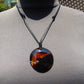 13 gr Chip Pendant Indonesian blue Amber for Healing AJ57