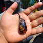 14 gram Teardrop Pendant Indonesian Blue Amber for Healing 26A328