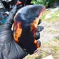 139 gram Slab Slim polished Indonesian Dark Purple Amber for Healing 25A201
