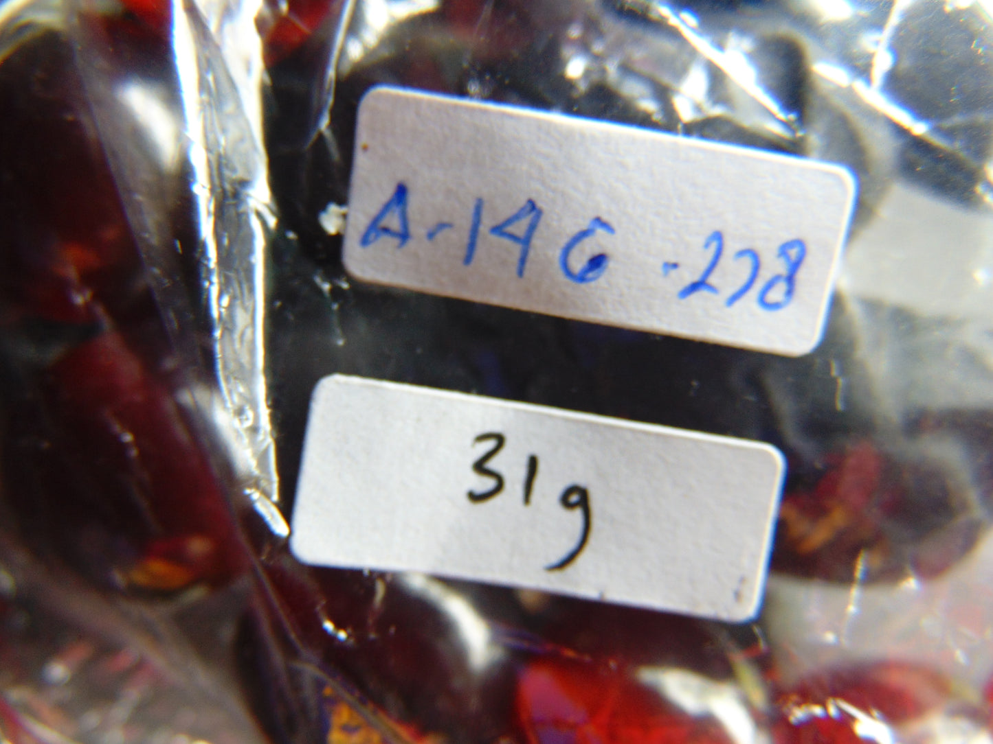 31 gram 14 Beads Mala Bracelet Indonesian Cherry Red Amber for Healing A14G278