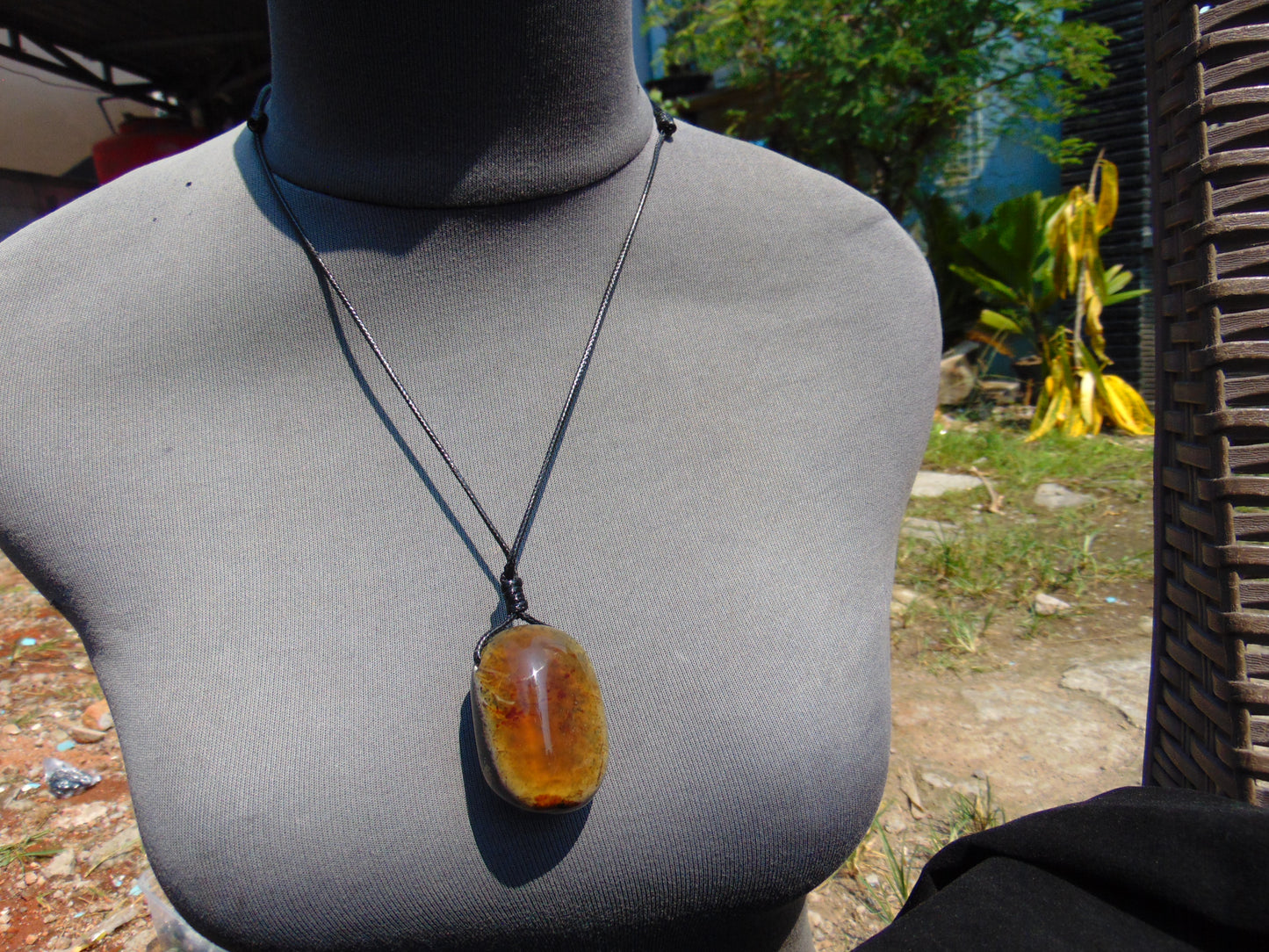 32 gram Pendant Indonesian Inclusion Amber for Healing 26A386