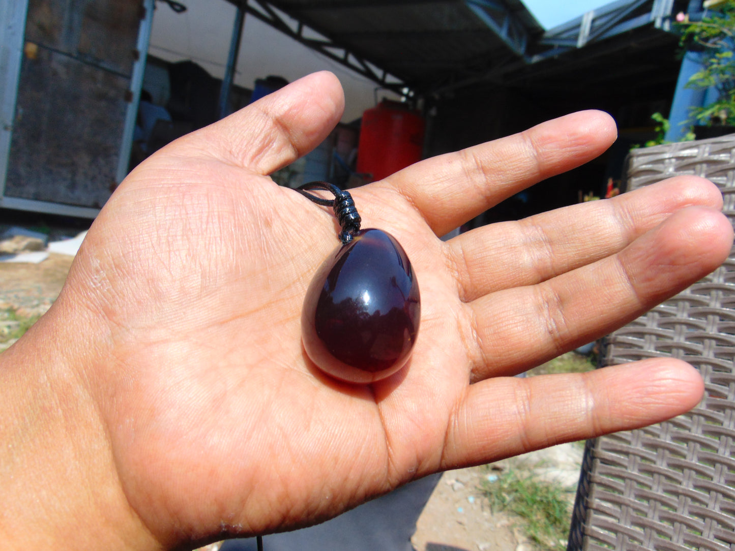 15 gram Pendant Indonesian Blue Amber for Healing 26A345