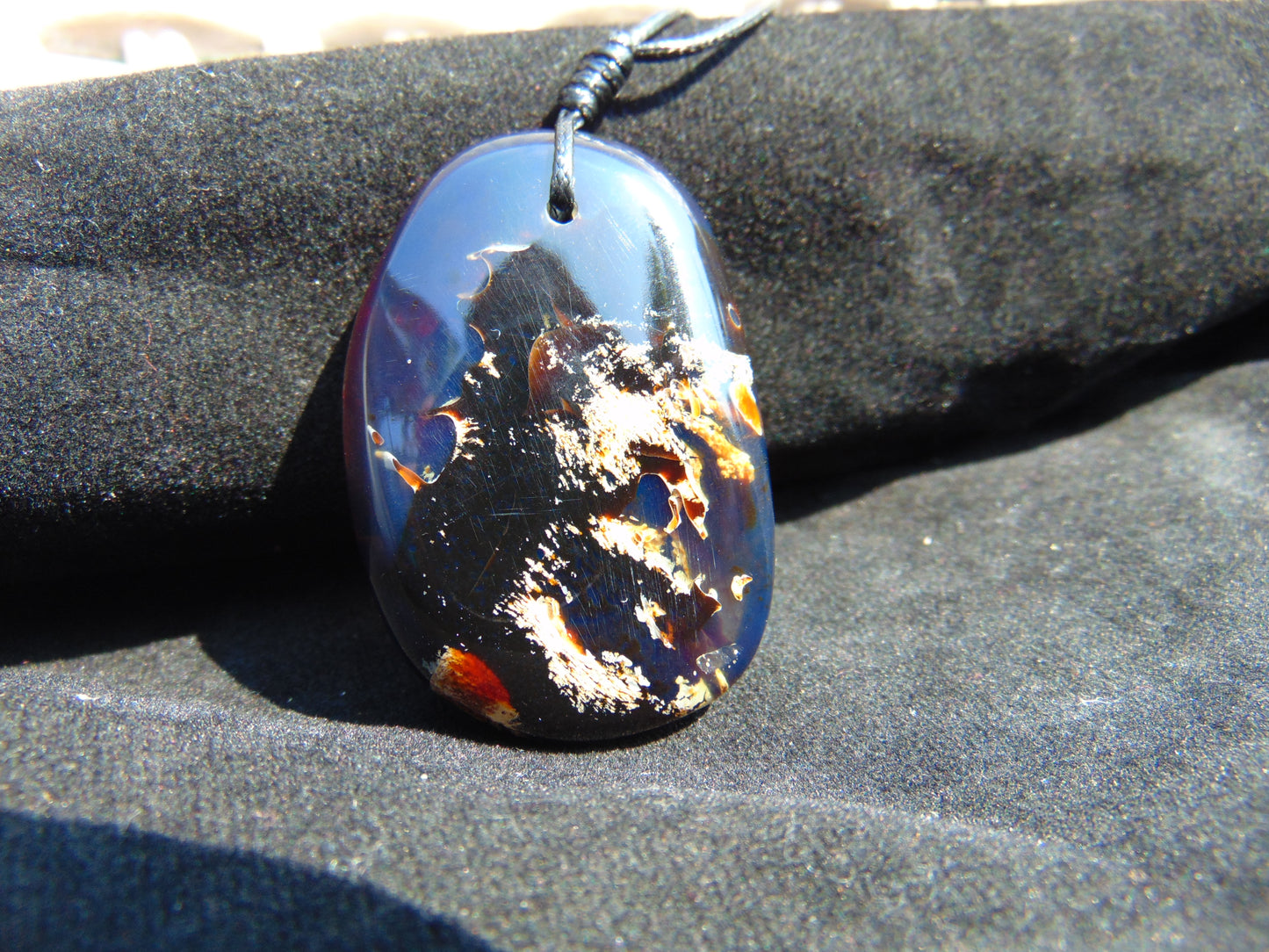 13 gram Pendant Indonesian Blue Amber for Healing 26Y180