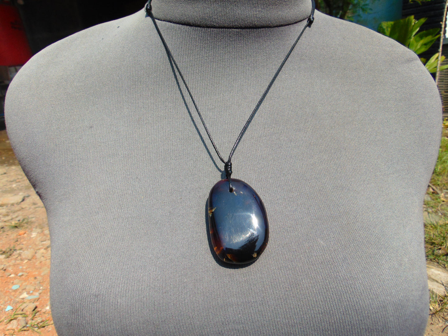 13 gram Pendant Indonesian Blue Amber for Healing 26Y180