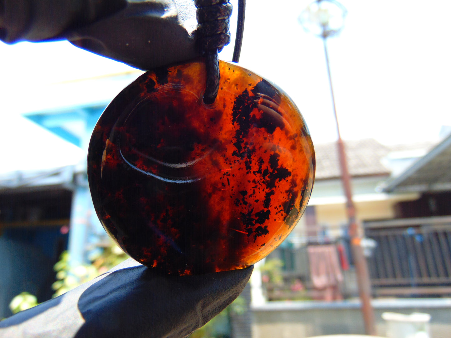 12 gr Chip Pendant Indonesian Amber for Healing AJ67