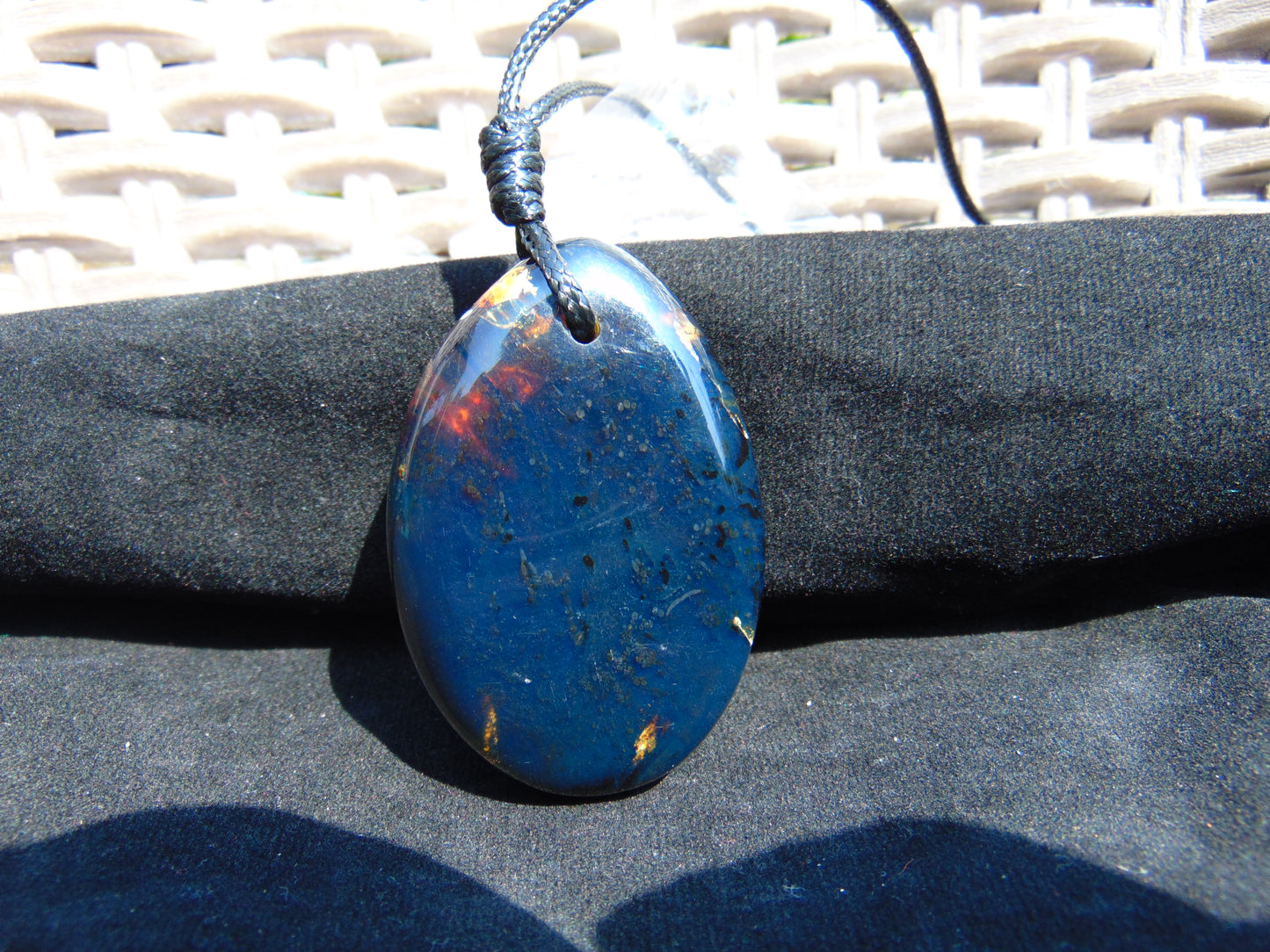 27 gram Pendant Indonesian Blue Amber for Healing 26A339