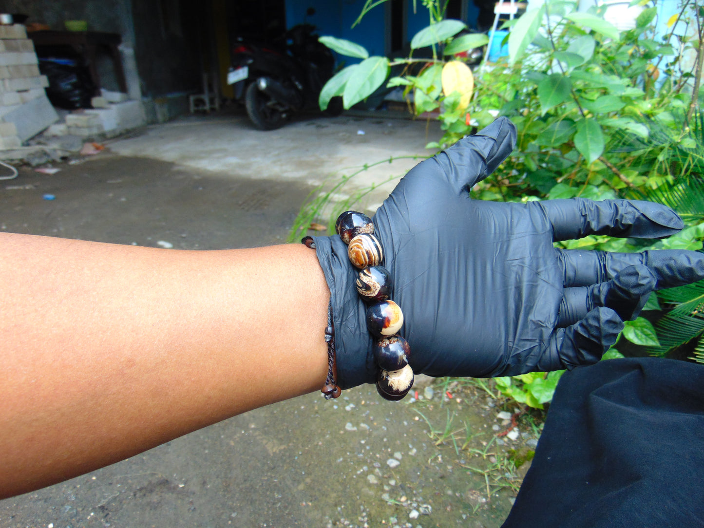 31 gram 14 Beads Mala Bracelet Indonesian White Amber for Healing A14G283