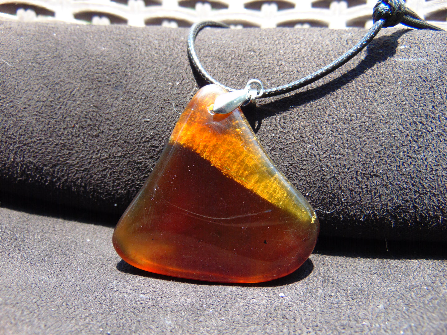 19 gr Pendant Indonesian Cherry Amber for Healing 25F15