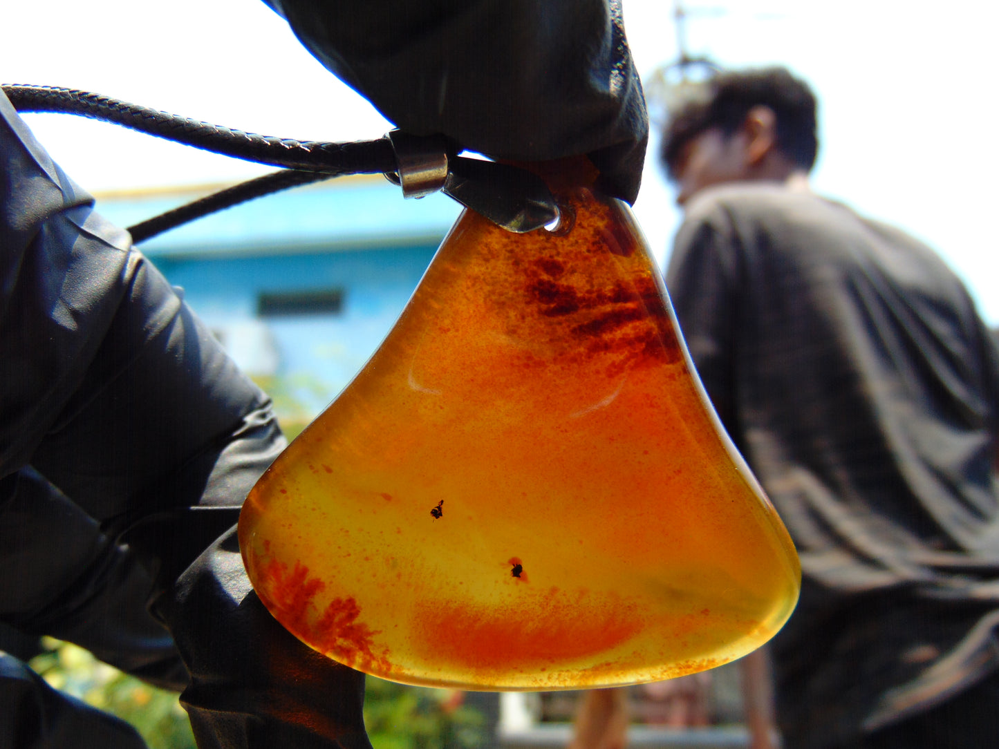 19 gr Pendant Indonesian Cherry Amber for Healing 25F15