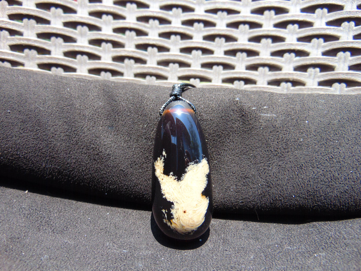30 gr Teardrop Pendant Indonesian Blue Amber for Healing A930
