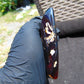 85 gram Slab  polished Indonesian Sumatra Blue Red Amber for Healing 25Y114