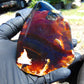 85 gram Slab  polished Indonesian Sumatra Blue Red Amber for Healing 25Y114
