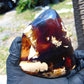 85 gram Slab  polished Indonesian Sumatra Blue Red Amber for Healing 25Y114