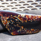 107 gram Slab polished Indonesian Sumatra Mushroom Inclusion Purple Amber for Healing 25Y128