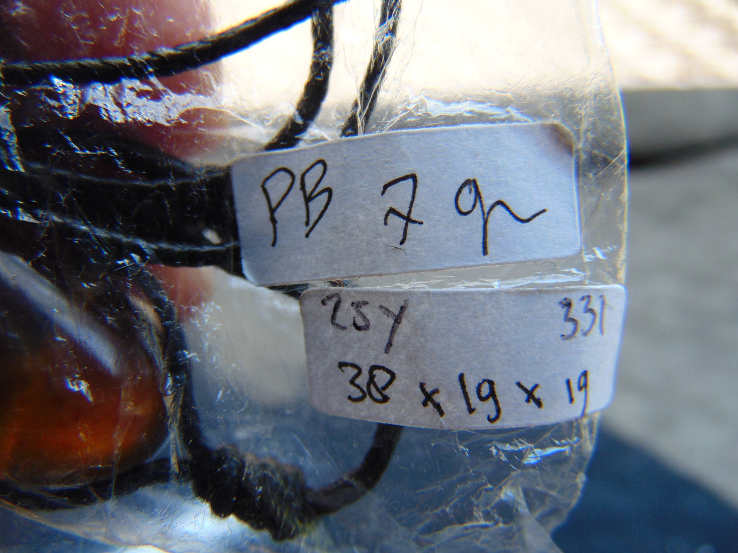7 gram Pendant Indonesian Blue Amber for Healing 25Y331
