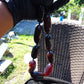 121 gram Small Beads Combination Necklace Indonesian Dark Green Amber for Healing NE54